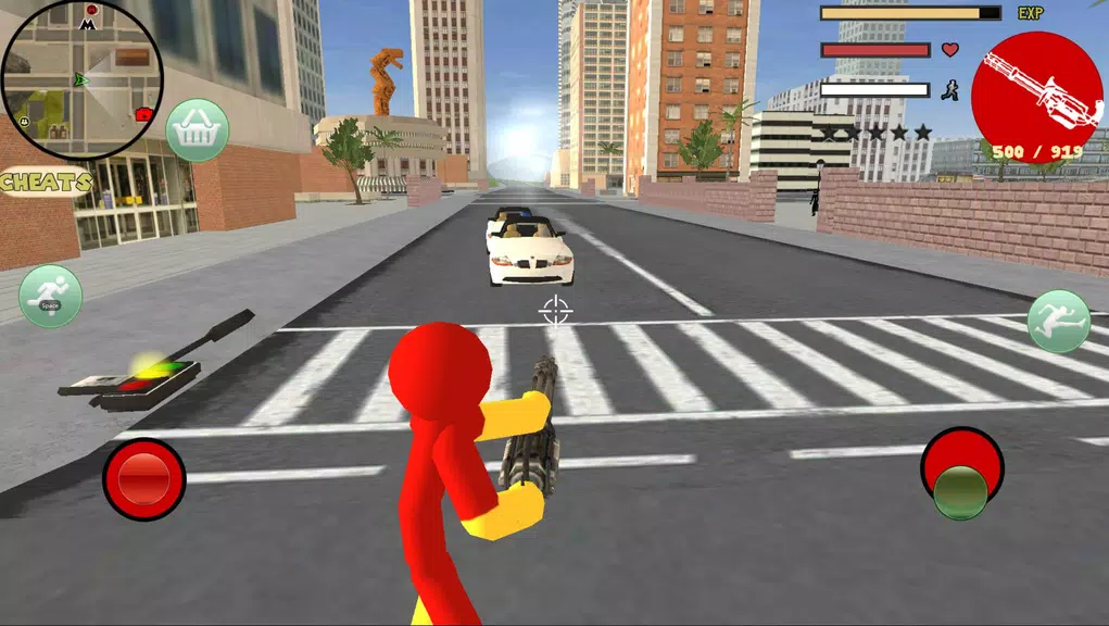 Iron Stickman Rope Hero Gangst Screenshot 3