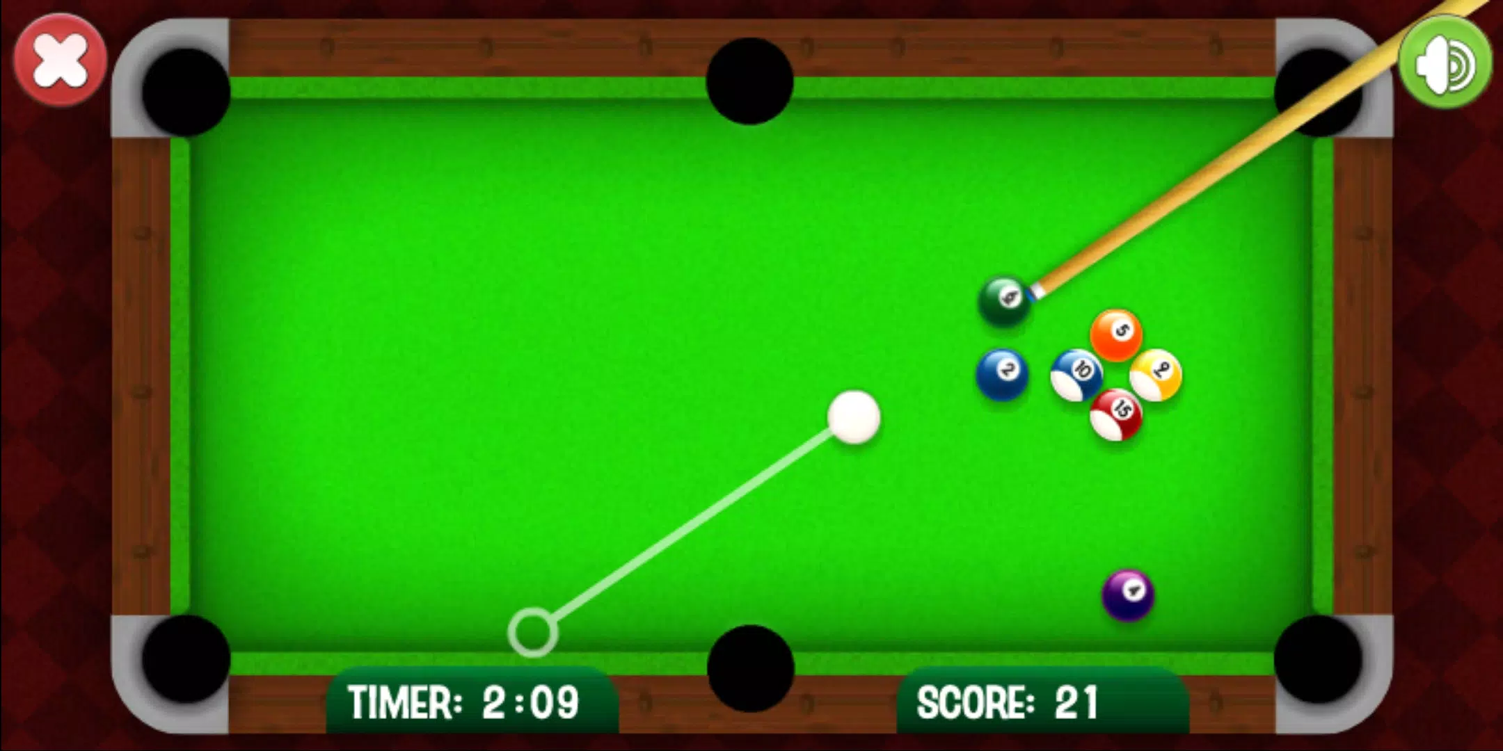 8 Ball Billiards captura de pantalla 