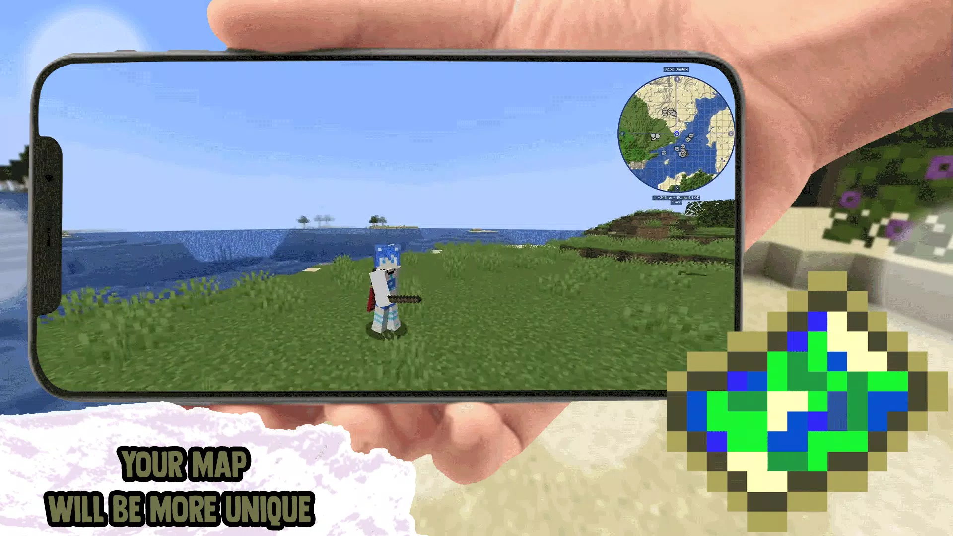 Minimap Mod Addons for MCPE captura de pantalla 