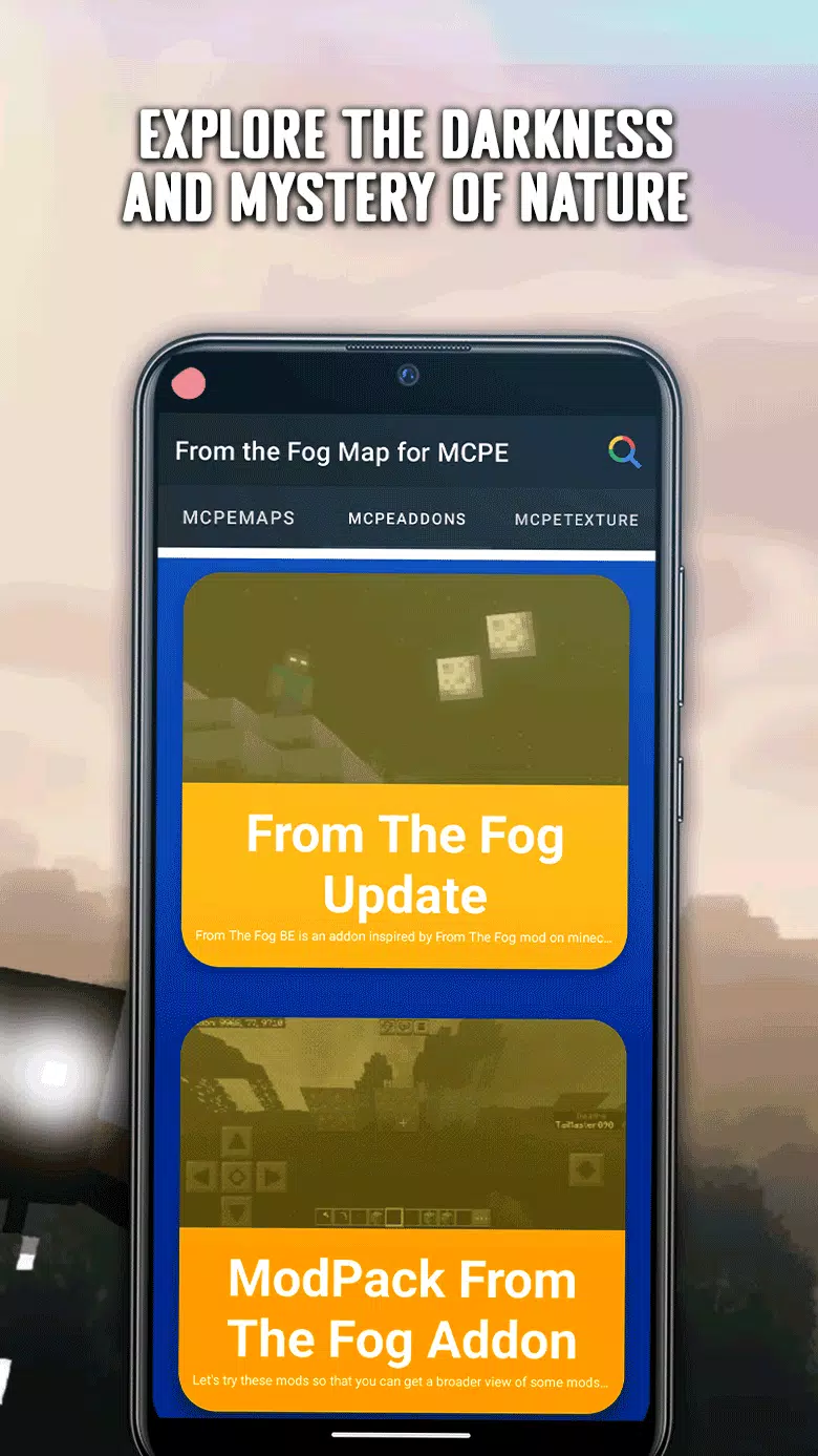From the Fog Map for MCPE ဖန်သားပြင်ဓာတ်ပုံ 3