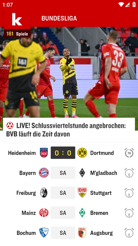 kicker Fußball News Screenshot 1