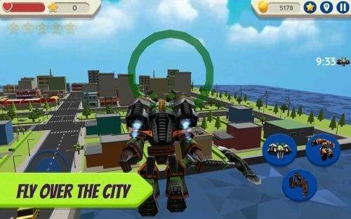 Robot Hero: City Simulator 3D captura de pantalla 