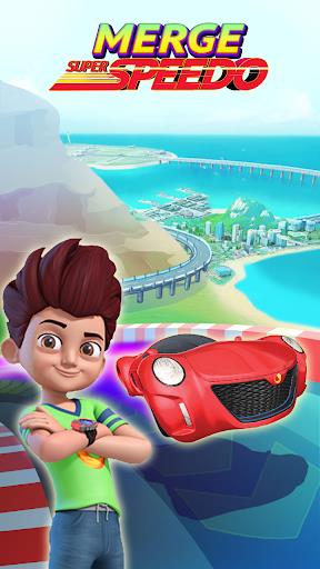 Merge Super Speedo - Kicko Car Tycoon captura de pantalla 