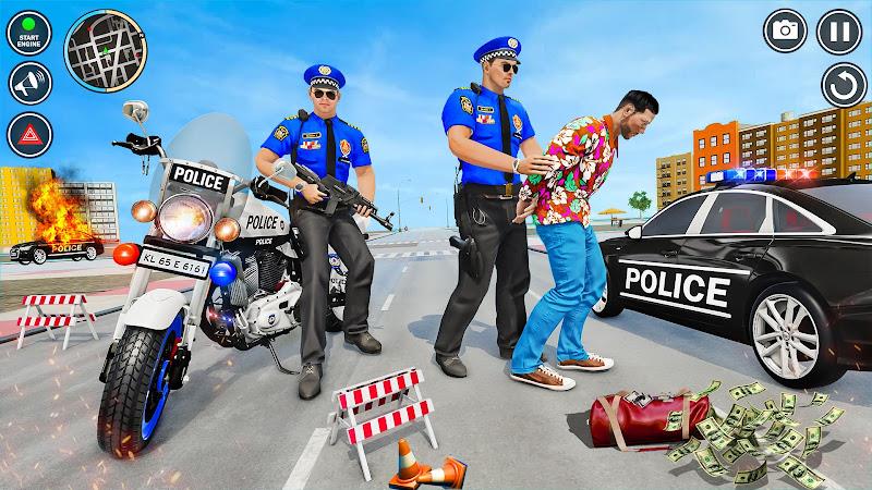 Police Motor Bike Crime Chase ဖန်သားပြင်ဓာတ်ပုံ 4