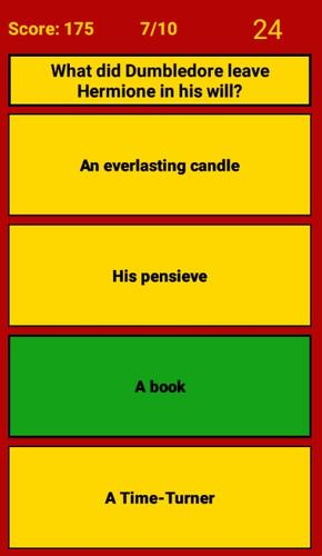 Screenshot HP Quiz 2
