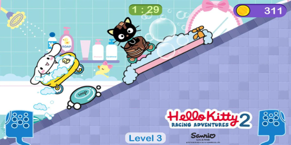 Hello Kitty games - car game screenshot 2