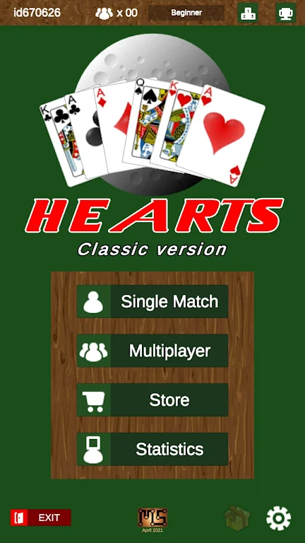 Hearts - classic version Screenshot 1