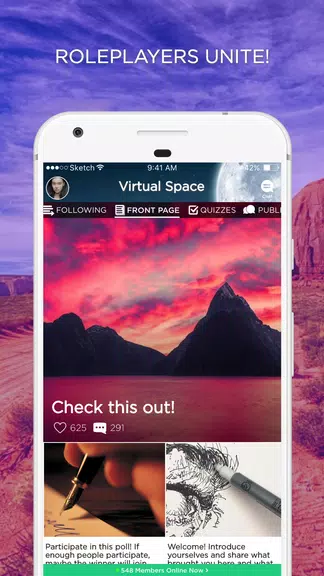 Virtual Space Amino - Geeks RP Screenshot 1