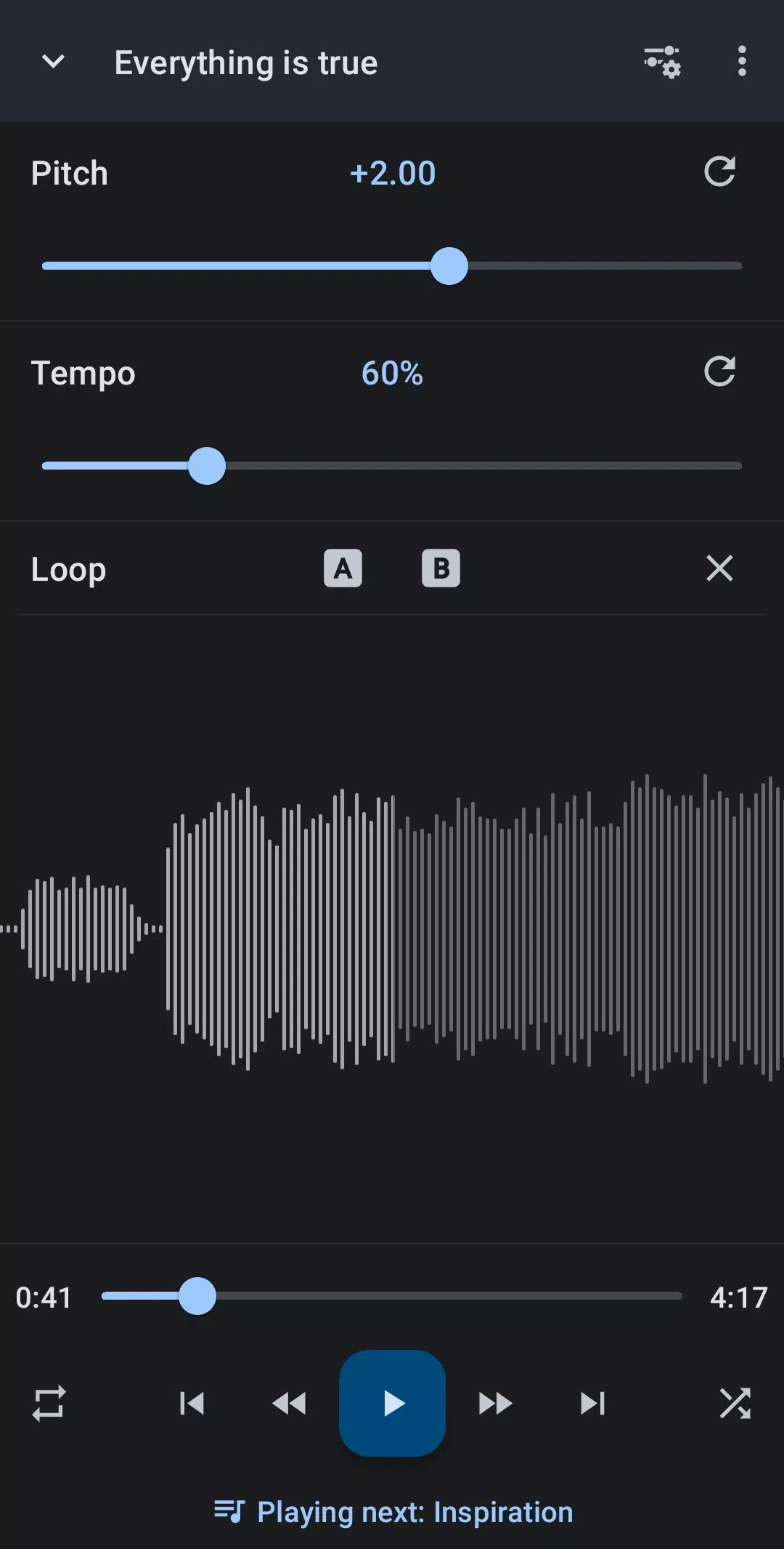 Music Speed Changer screenshot 1