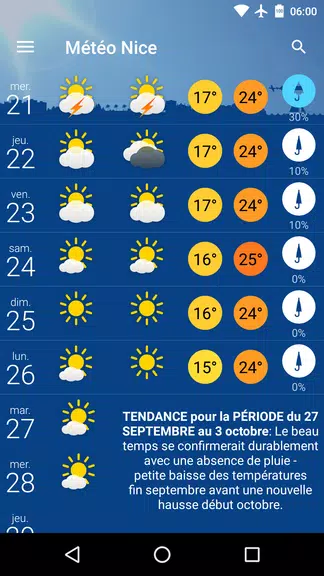 Météo Nice Screenshot 2