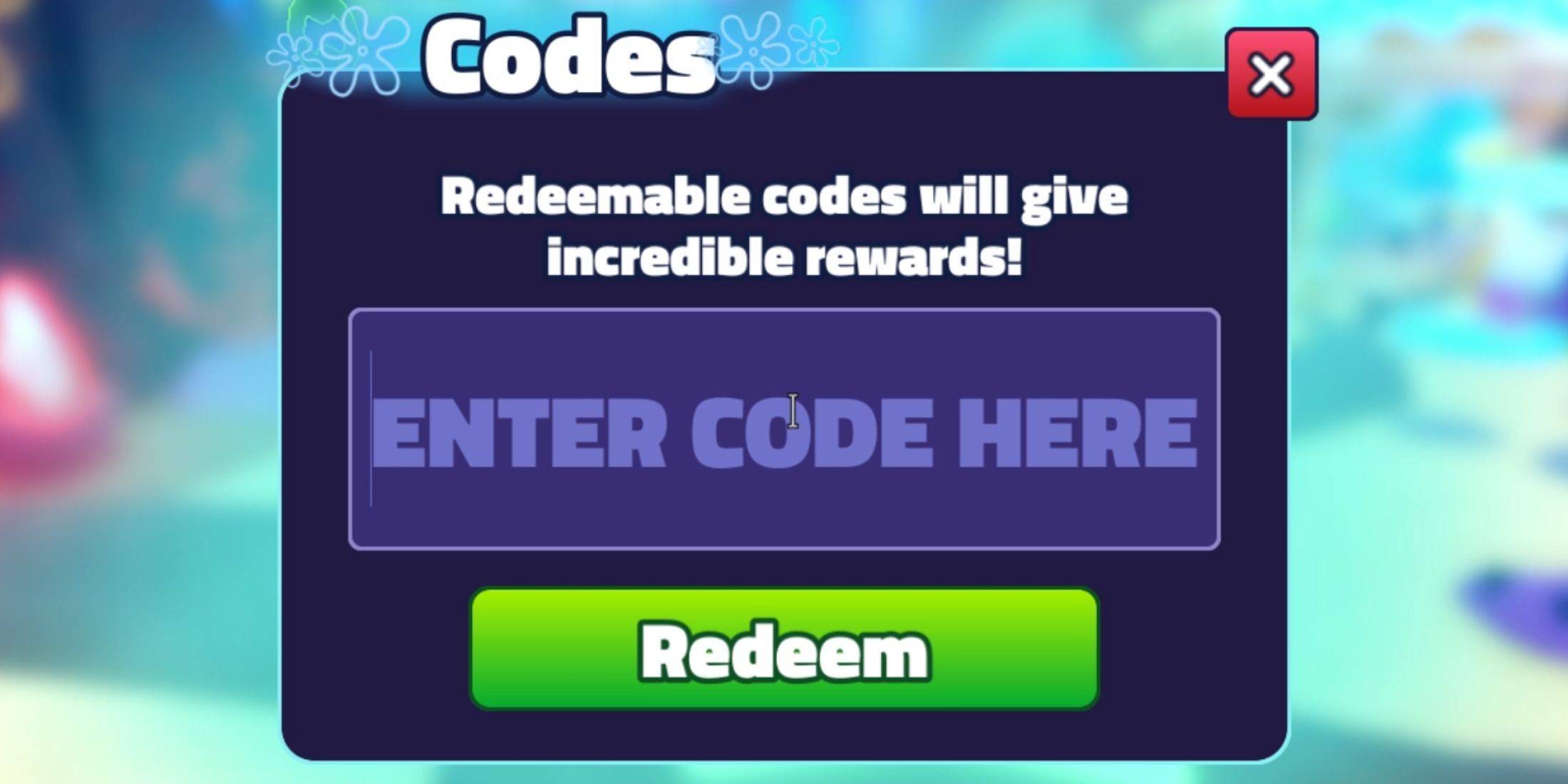 SpongeBob Tower Defense Code Redemption Image