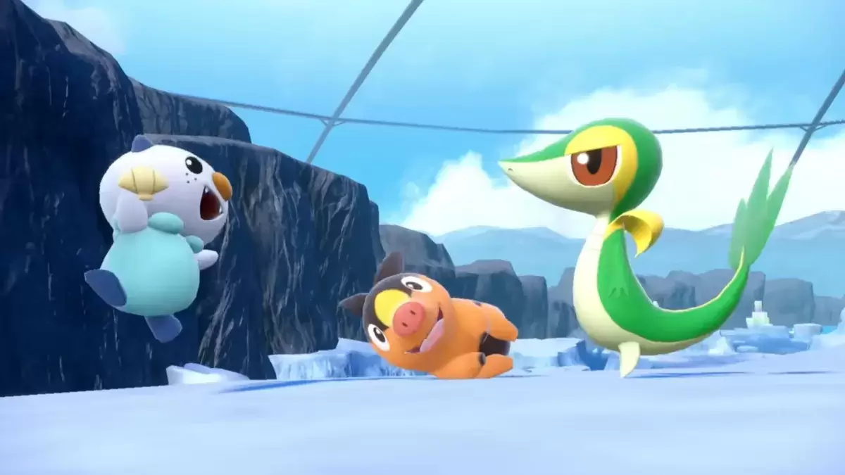 Gen 5 Starters Oshawott, Tepig และ Snivy ในPokémon Scarlet & Violet
