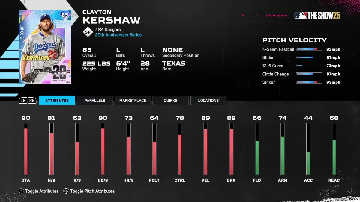 Clayton Kershaw Diamond Card