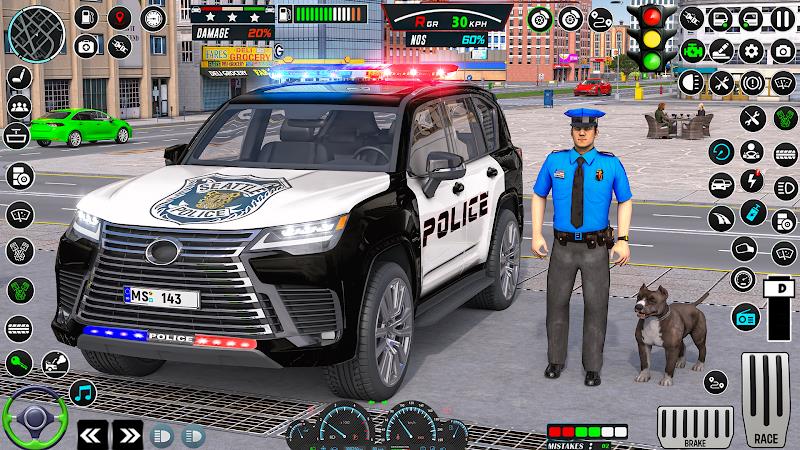 US Police Car Parking - King Скриншот 1