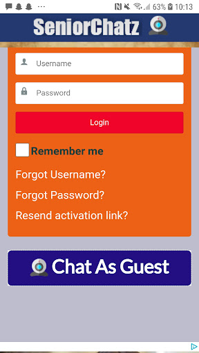 Screenshot Senior chatz - chat rooms 1