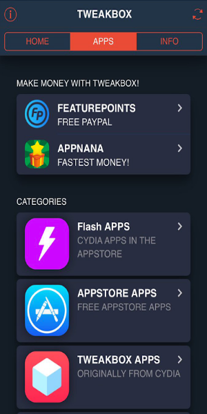 TweakBox captura de pantalla 