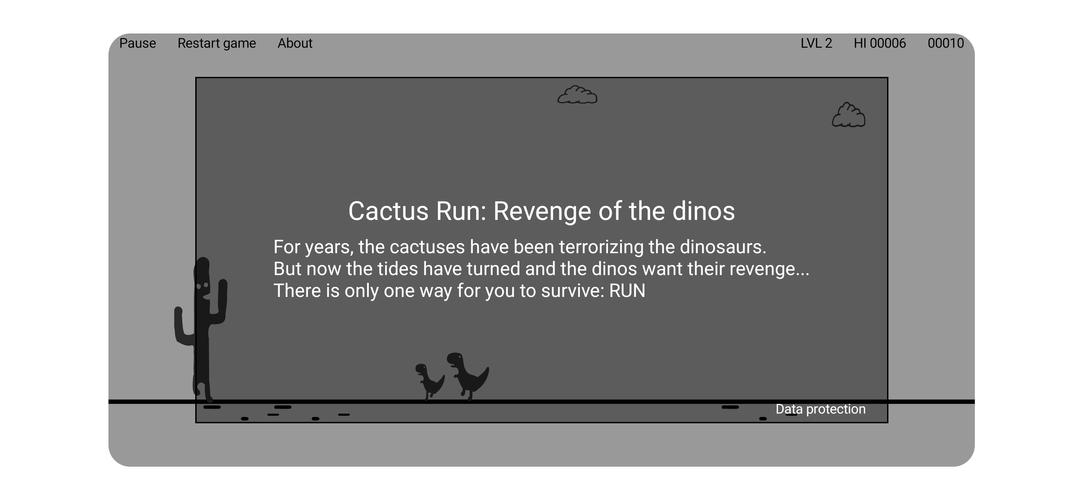 Screenshot Cactus Run: The Dinos' revenge 1
