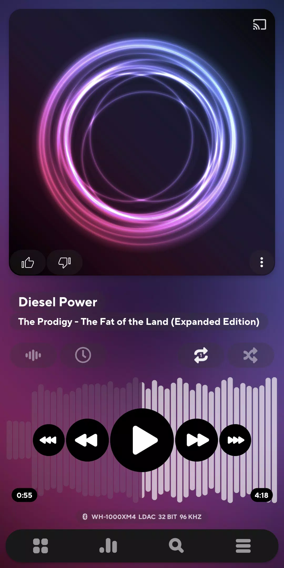 Poweramp screenshot 1