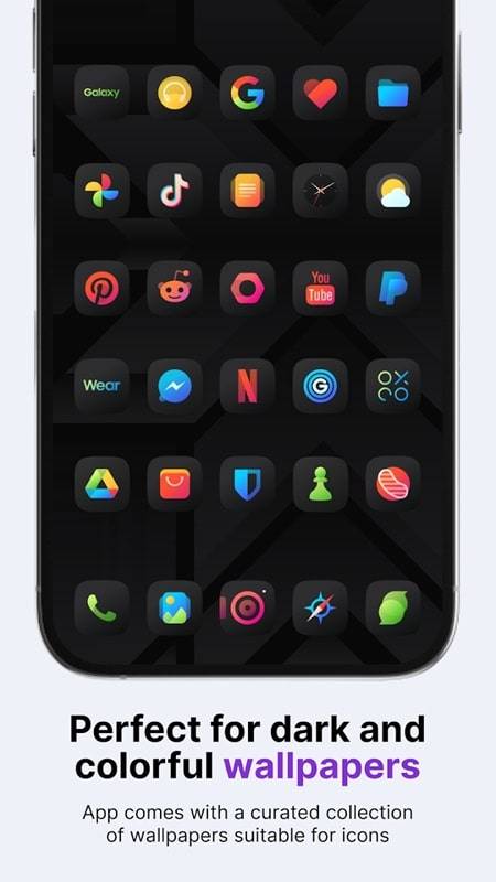 Athena Dark Icon Pack captura de pantalla 