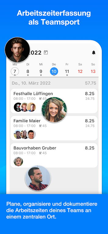 Achim App Arbeitszeiterfassung Screenshot 1