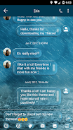 SMS Messages Bubble Rain Theme Screenshot 2