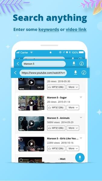 AnyMusic Downloader ဖန်သားပြင်ဓာတ်ပုံ 1