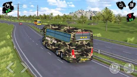 Army Bus Transporter Sim Games captura de pantalla 