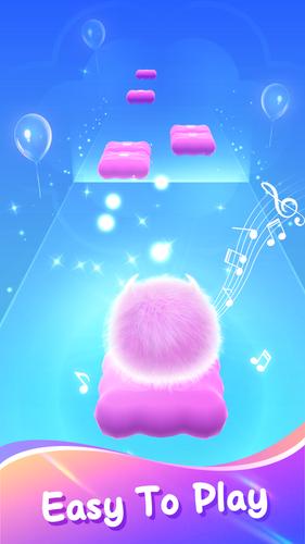 Fluffy Ball: Music Hop Game Captura de tela 3