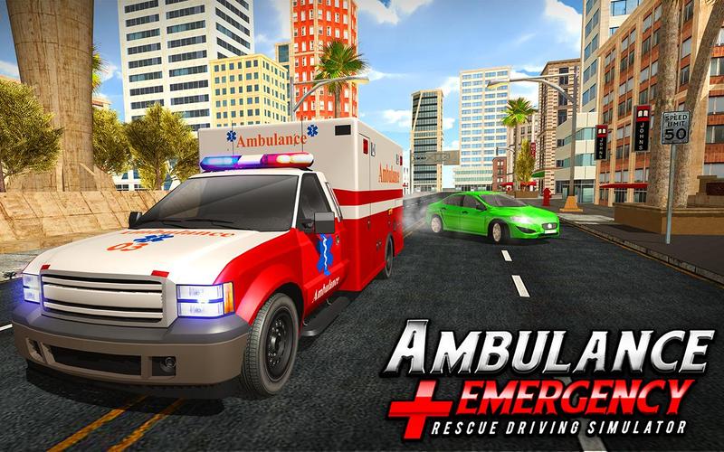 911 Ambulance City Rescue Game экрана 1