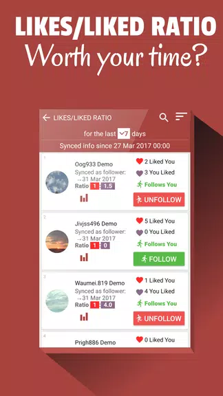 Follower Stats for Instagram captura de pantalla 