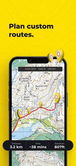 Screenshot HiiKER: App mapas trilha 3