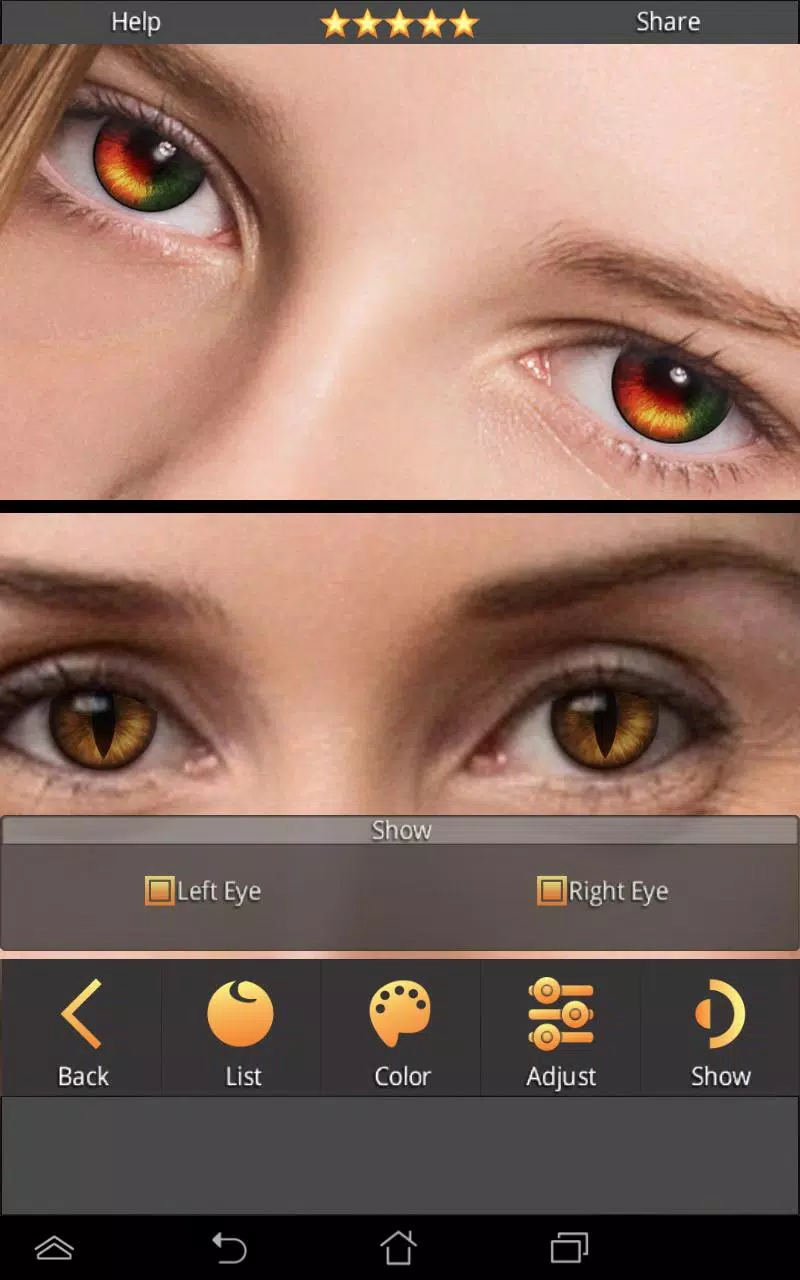 FoxEyes - Change Eye Color Screenshot 2