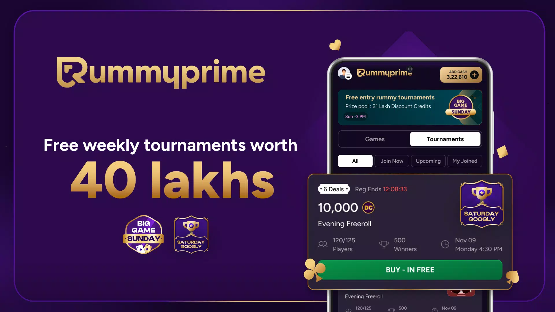 RummyPrime - Rummy Cash Game captura de pantalla 