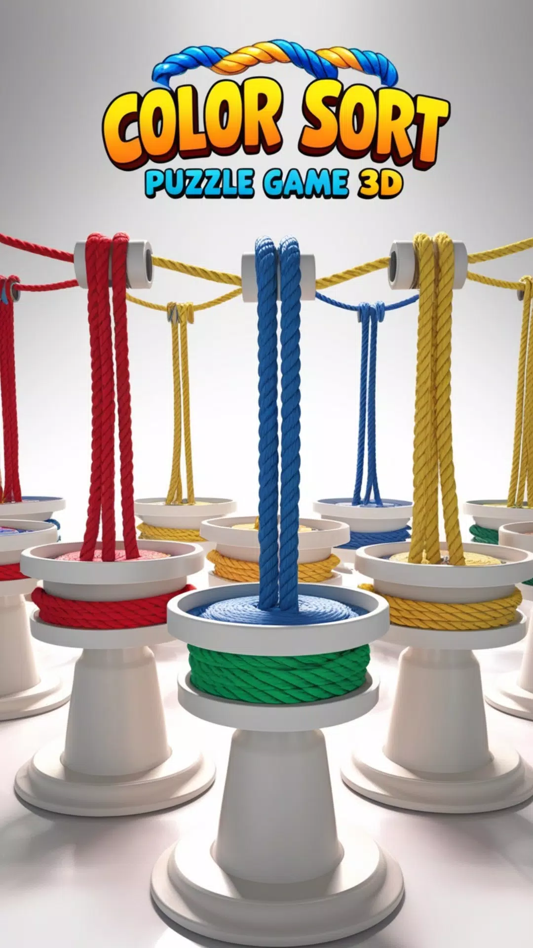 Rope Color Sort Puzzle Game 3D zrzut ekranu 3