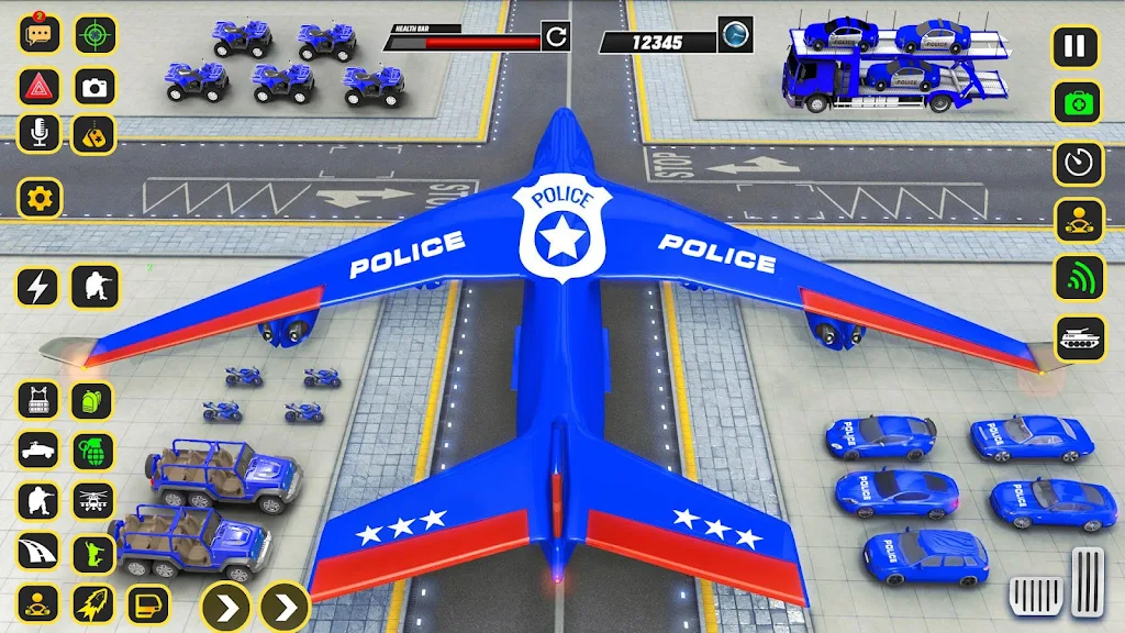 Police Car transporter Game 3D screenshot 3