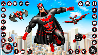 Bat Hero Dark Crime City Game captura de pantalla 