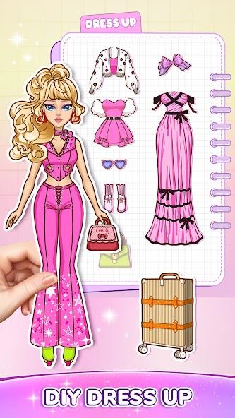 DIY Paper Doll Dress Up Mod captura de pantalla 