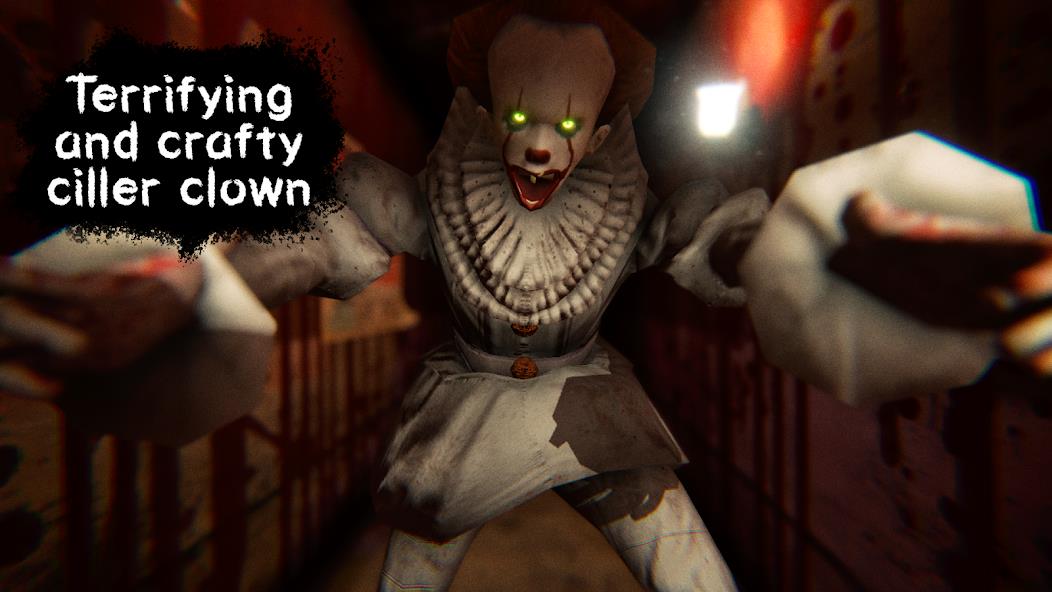 Death Park: Scary Clown Horror Mod ảnh chụp màn hình 1