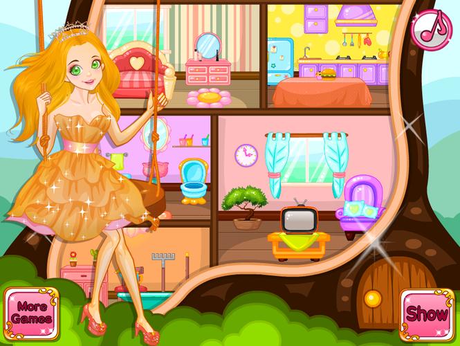 Princess Doll House Decoration captura de pantalla 