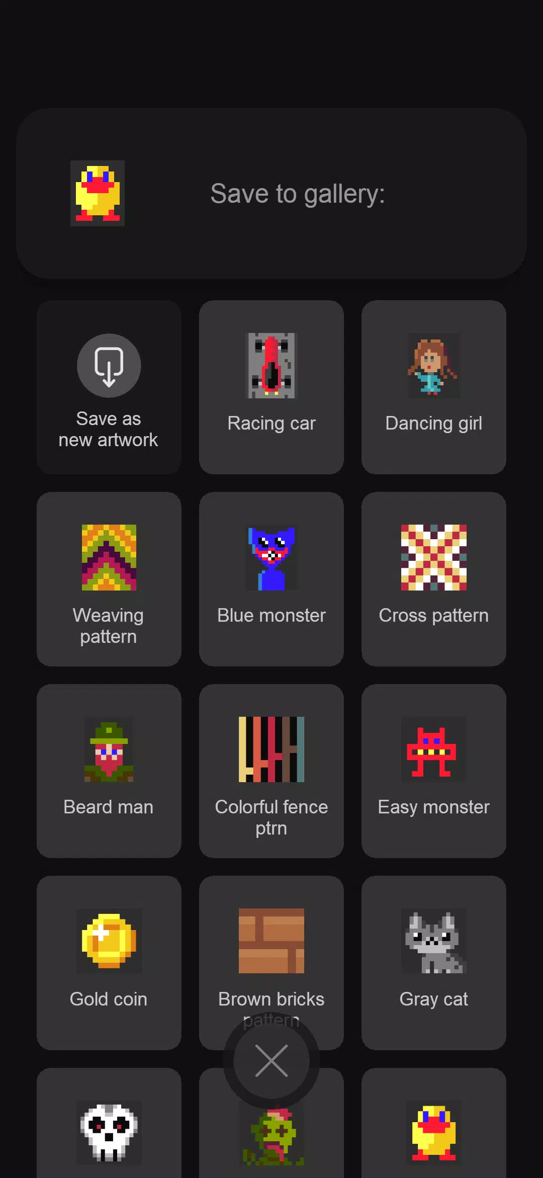 Easy pixel art maker editor screenshot 2