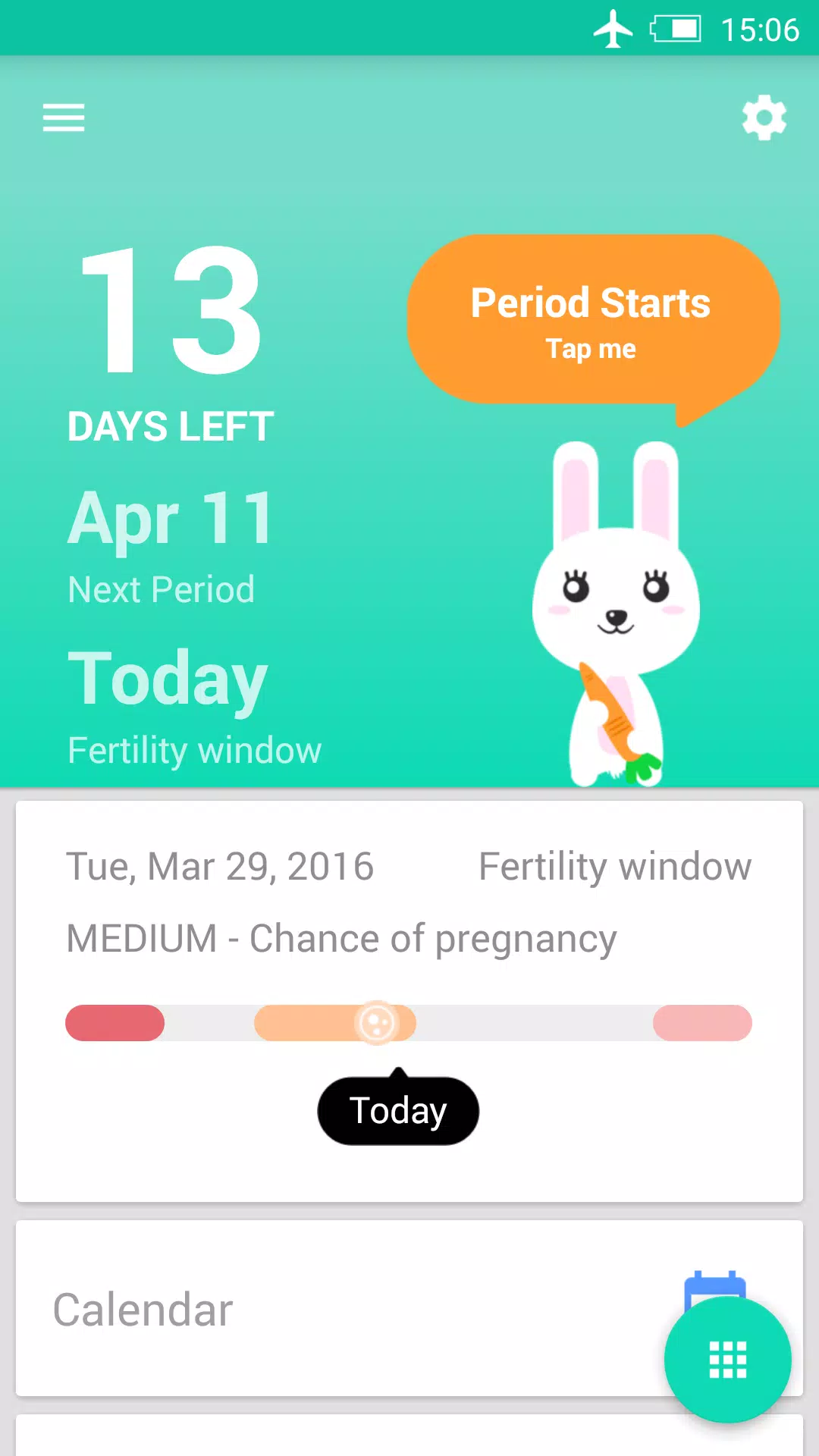 Period Tracker ဖန်သားပြင်ဓာတ်ပုံ 1