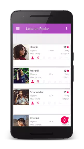 Lesbian Radar - Free dating for girls and women স্ক্রিনশট 2