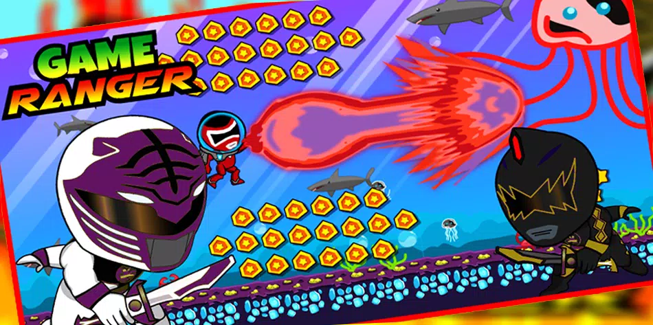 Superheroes Dino Rangers Dash экрана 3