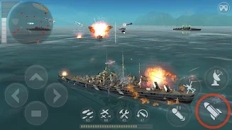 WARSHIP BATTLE:3D World War II captura de pantalla 